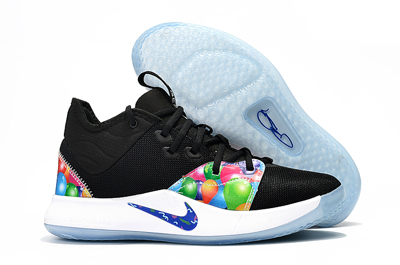 Nike PG 3 Black Colorful Ball Shoes